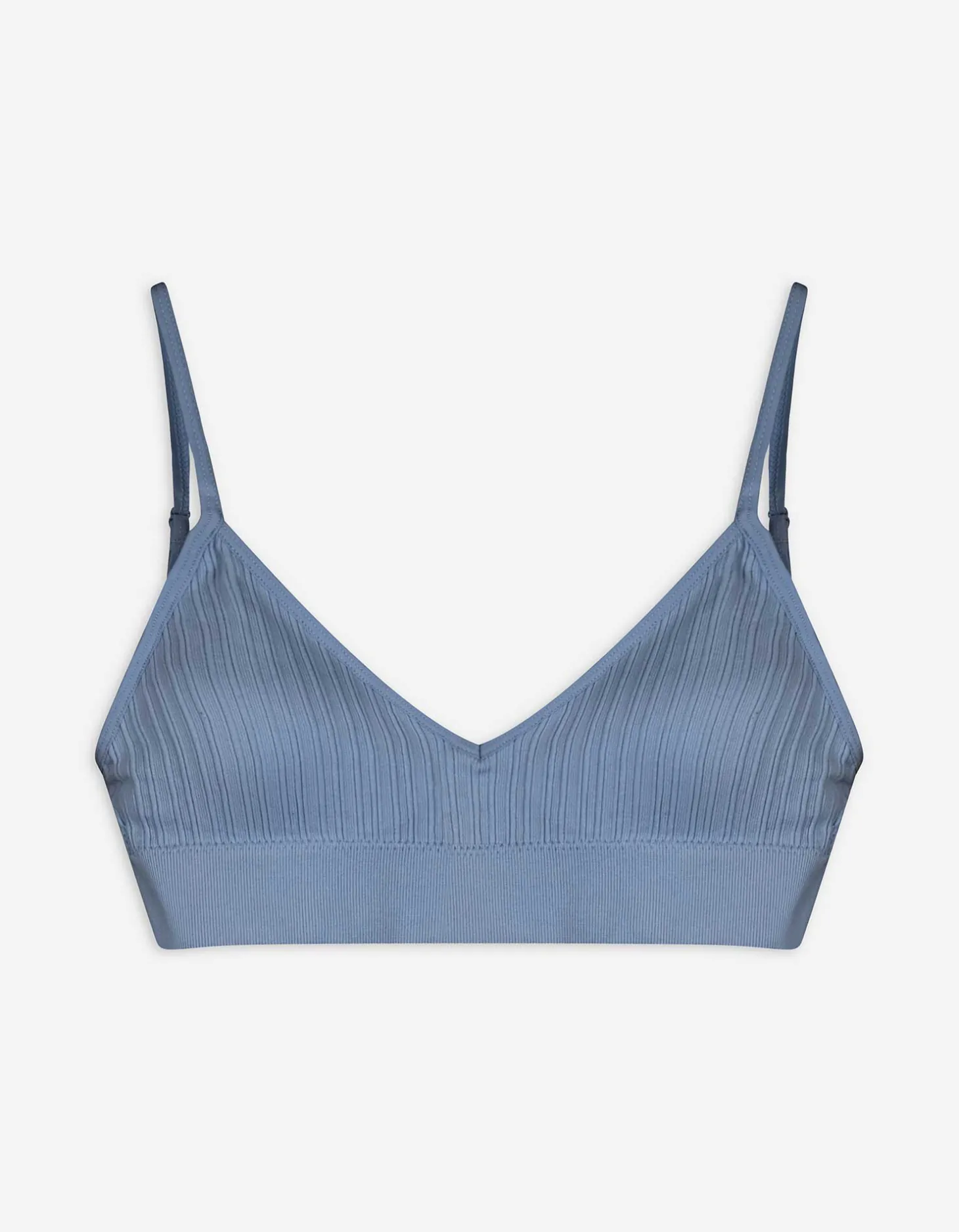 Bustier - Geribd - lichtblauw