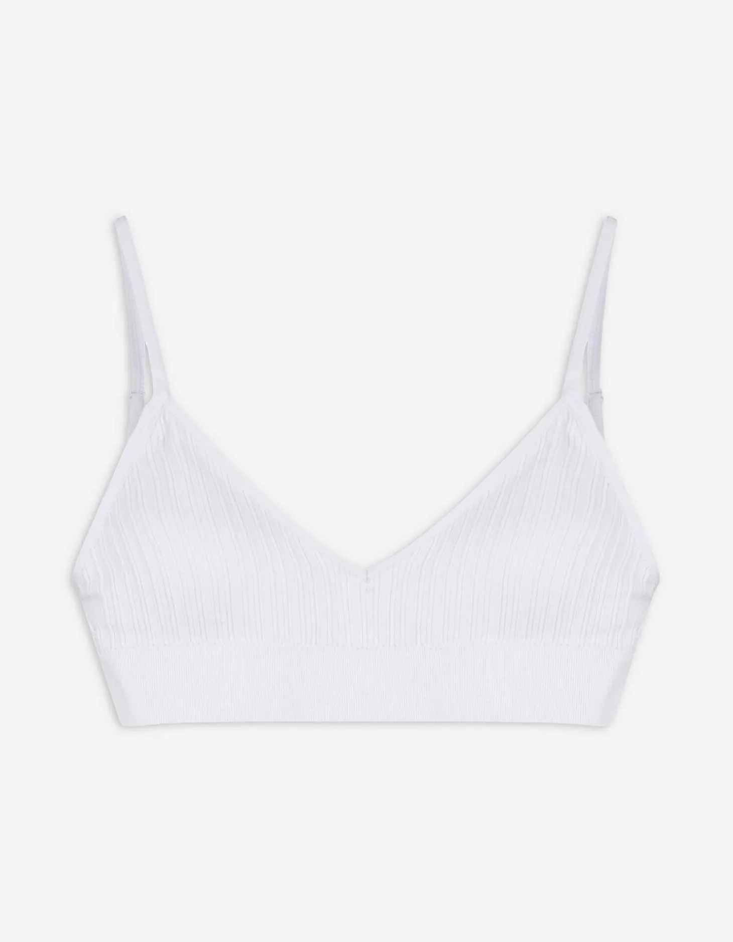 Bustier - Geribd - wit