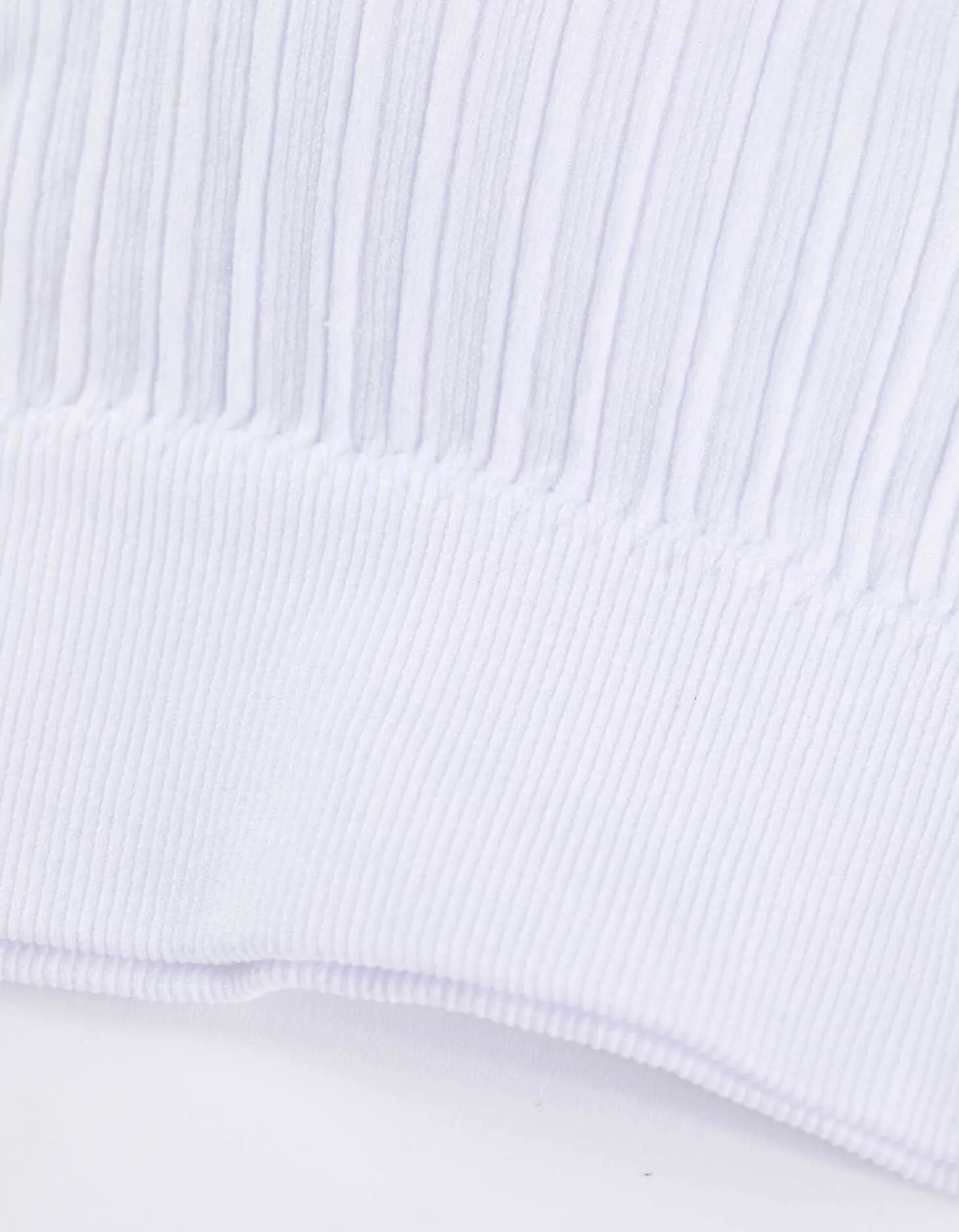 Bustier - Geribd - wit
