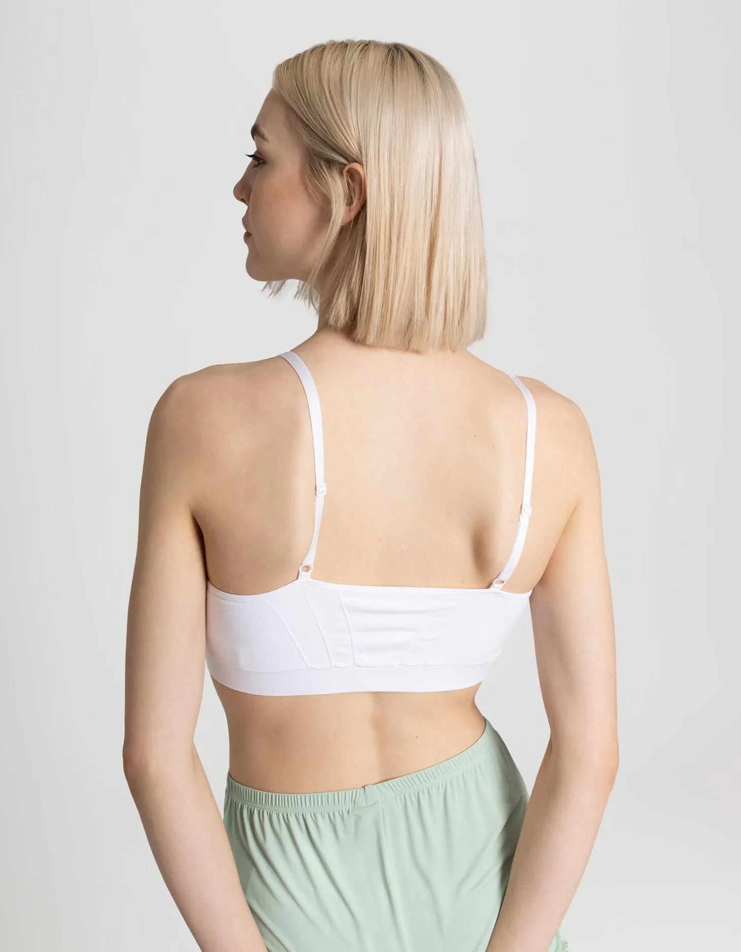Bustier - grotendeels naadloos - wit