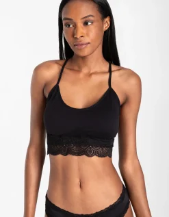 Bustier - grotendeels naadloos - zwart