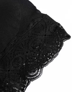 Bustier - grotendeels naadloos - zwart