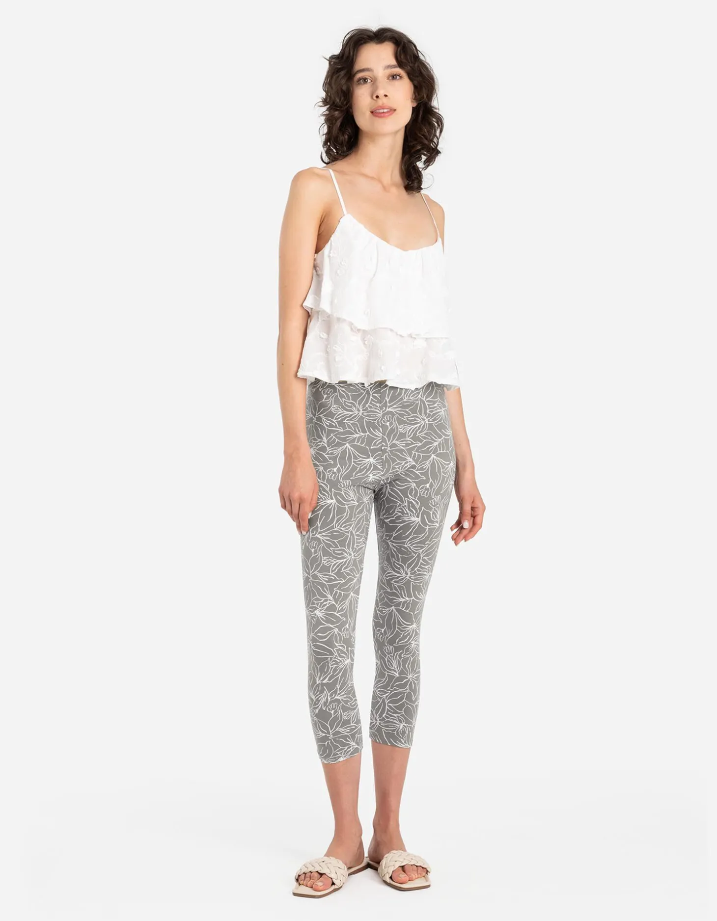 Capri broek - 7/8 lengte - groen
