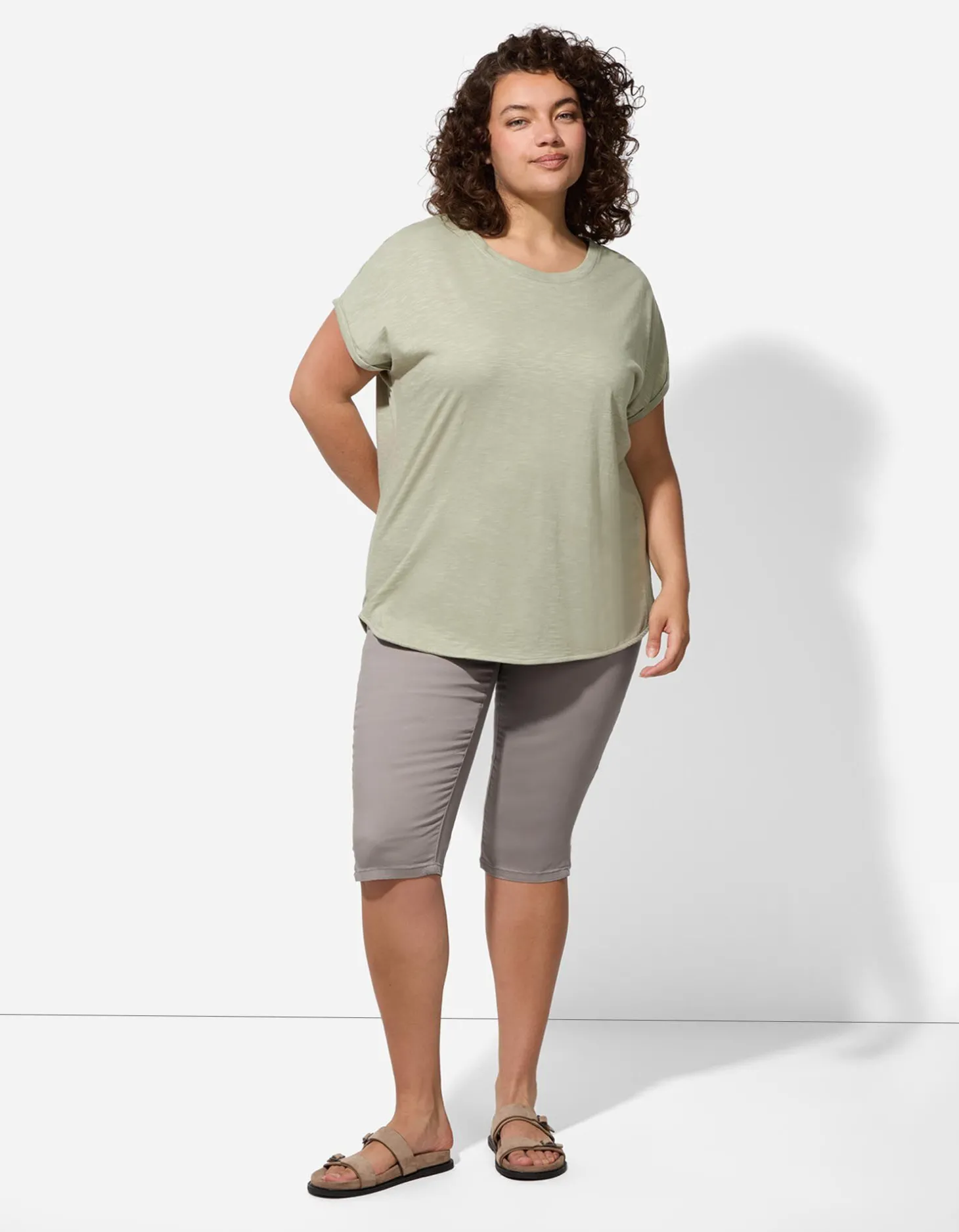 Capribroek - Katoenmix - beige