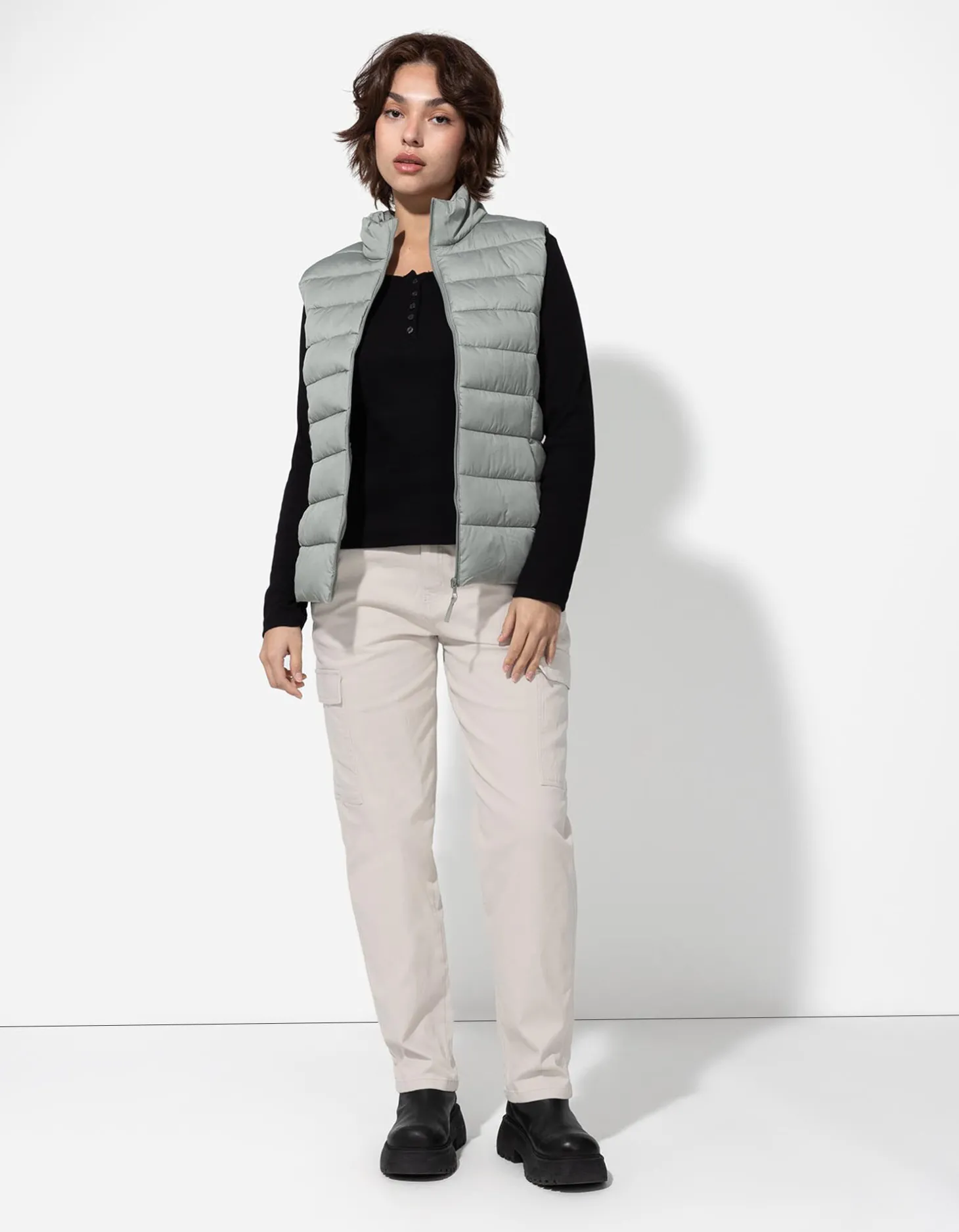 Cargobroek - Katoenmix - beige