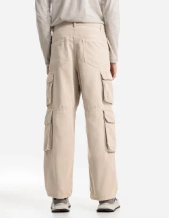 Cargobroek - Straight fit - beige