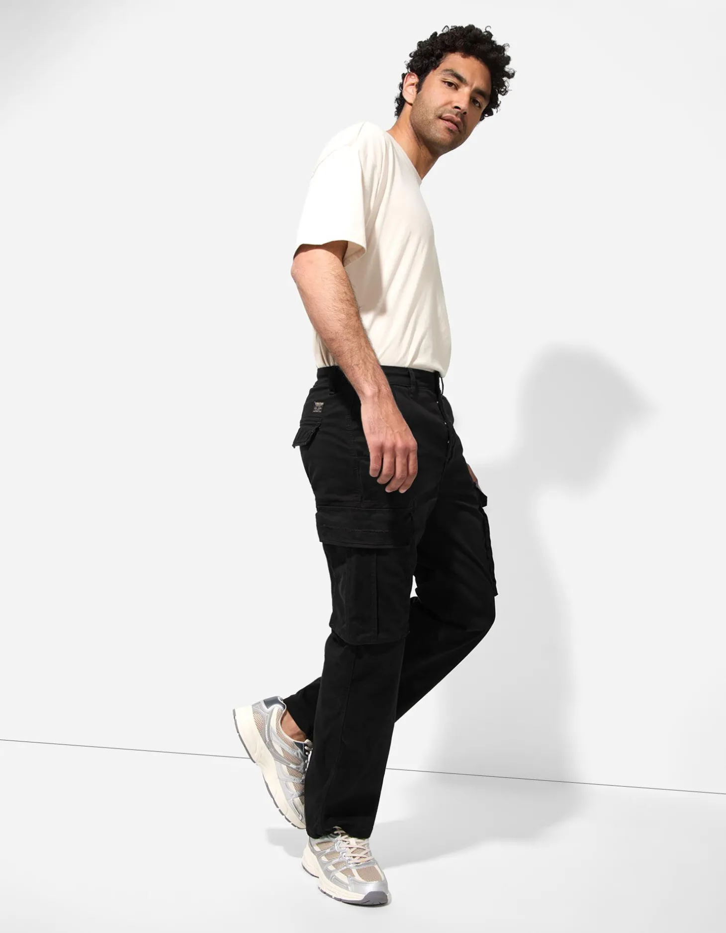 Cargobroek - Straight fit - zwart