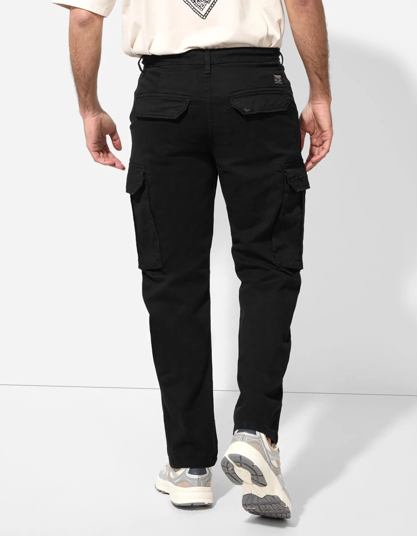 Cargobroek - Straight fit - zwart