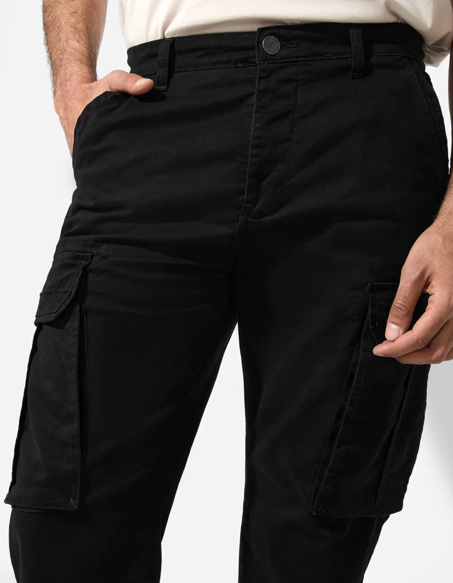 Cargobroek - Straight fit - zwart