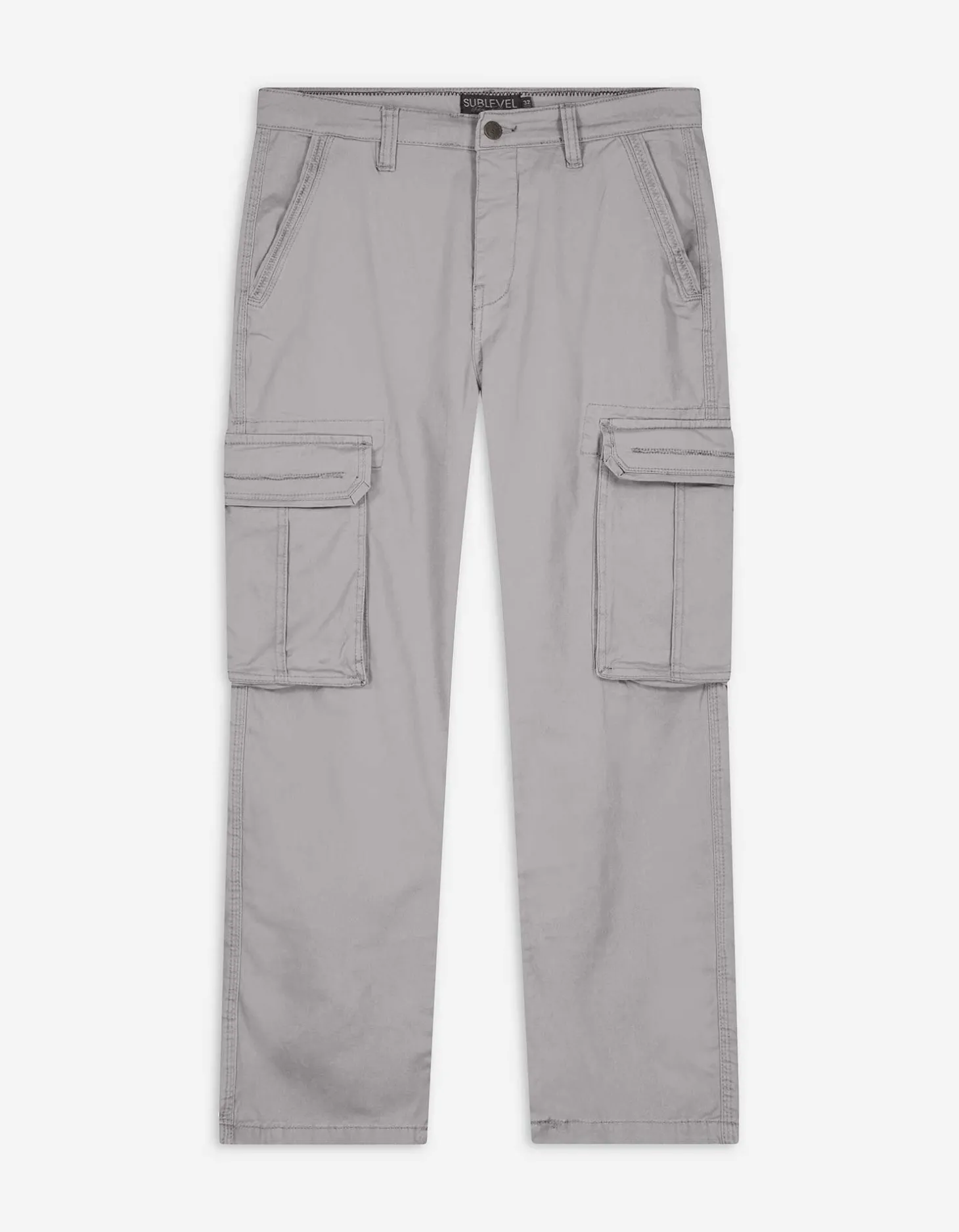 Cargobroek - Straight fit - grijs