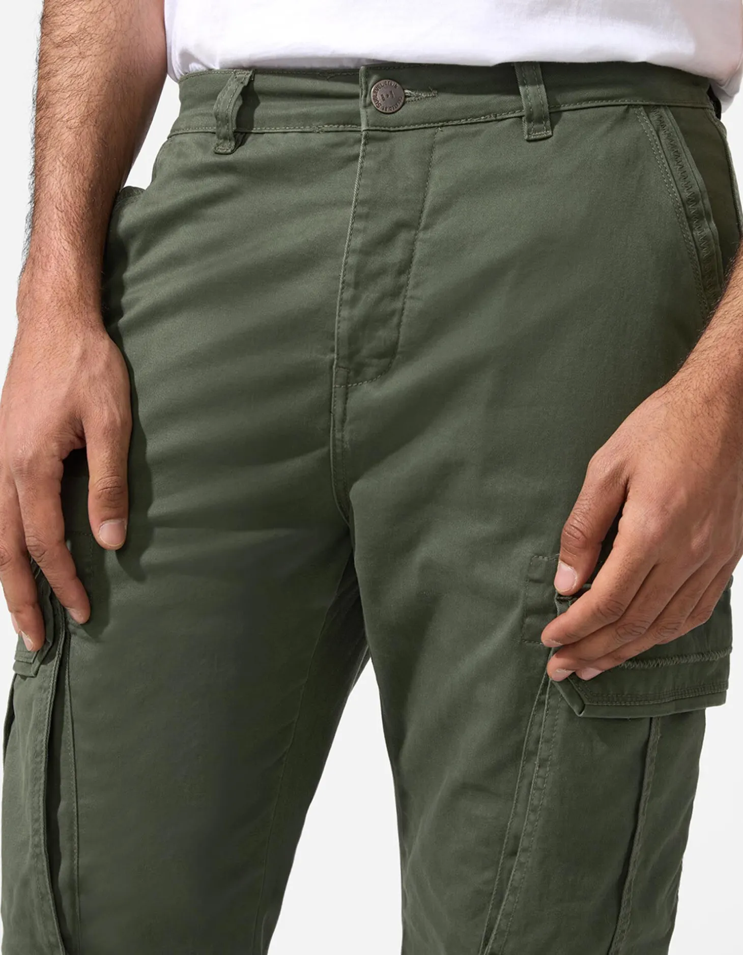 Cargobroek - Straight fit - groen