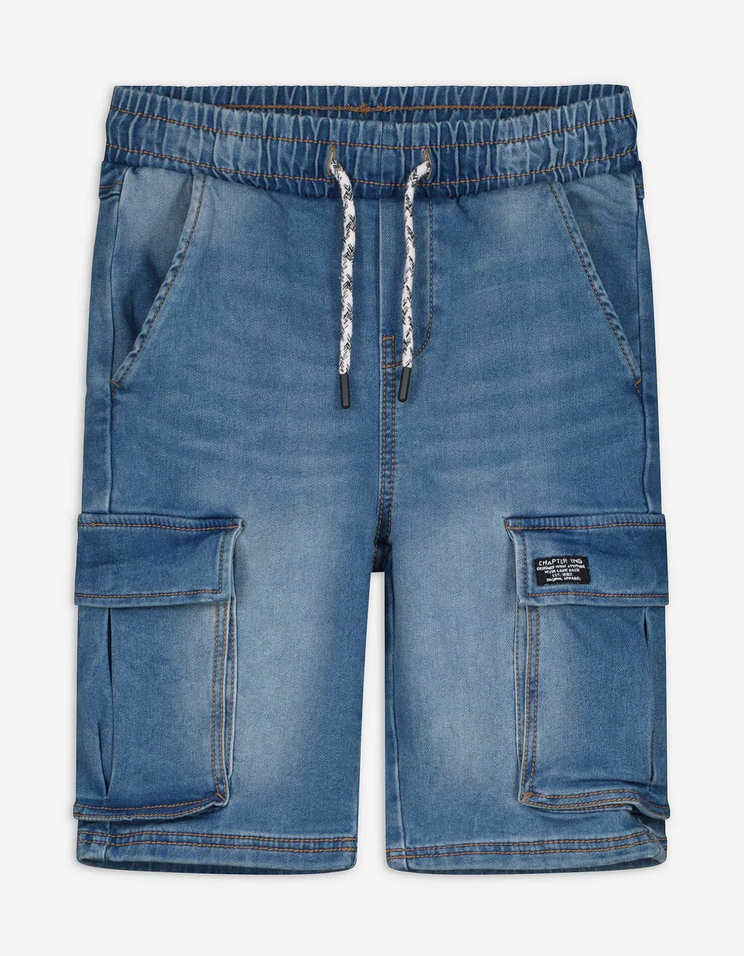 Cargoshort - lichtblauw denim - lichtblauw