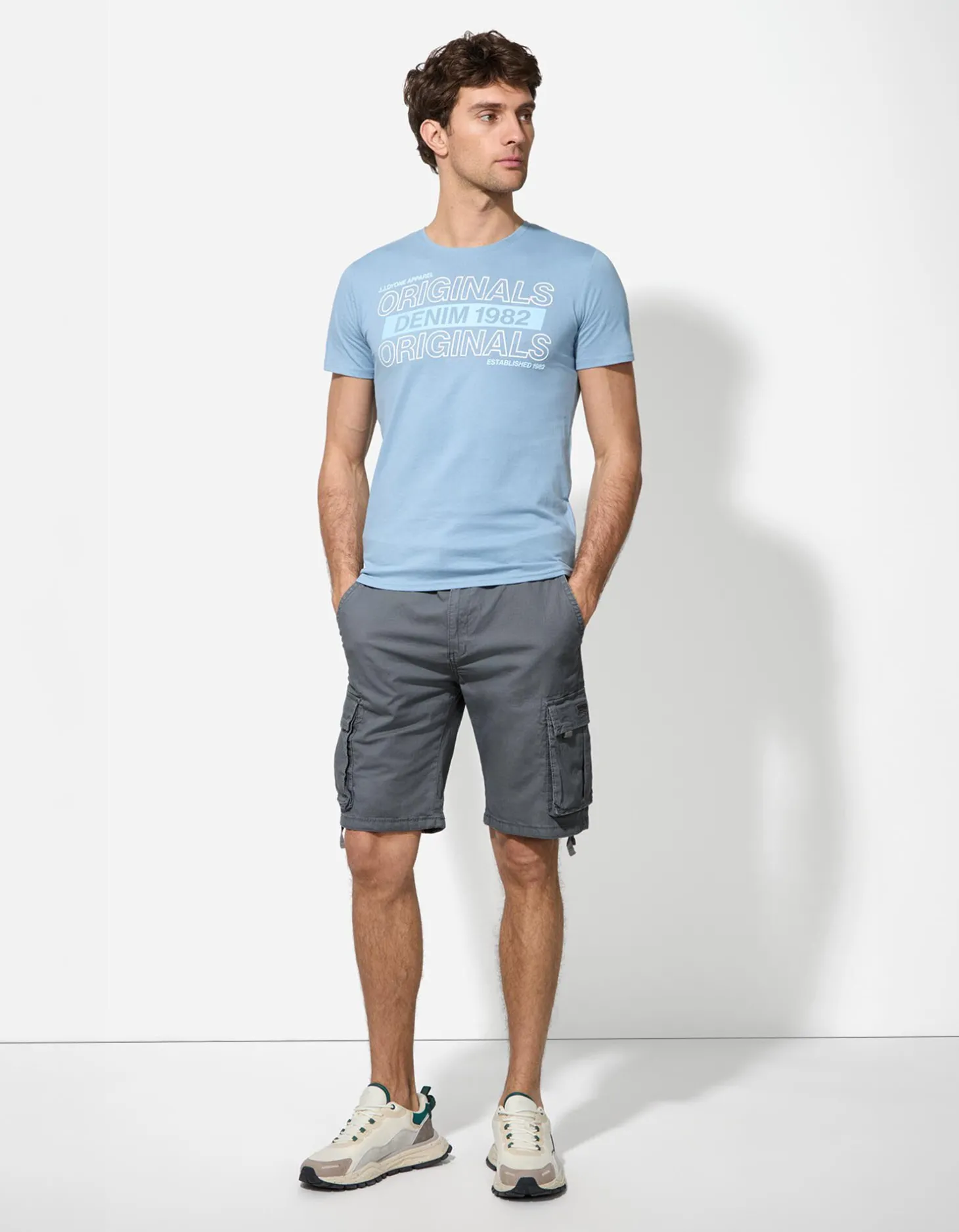 Cargoshort - Riem - grijs