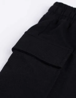 Cargoshort - Sweatstof - zwart