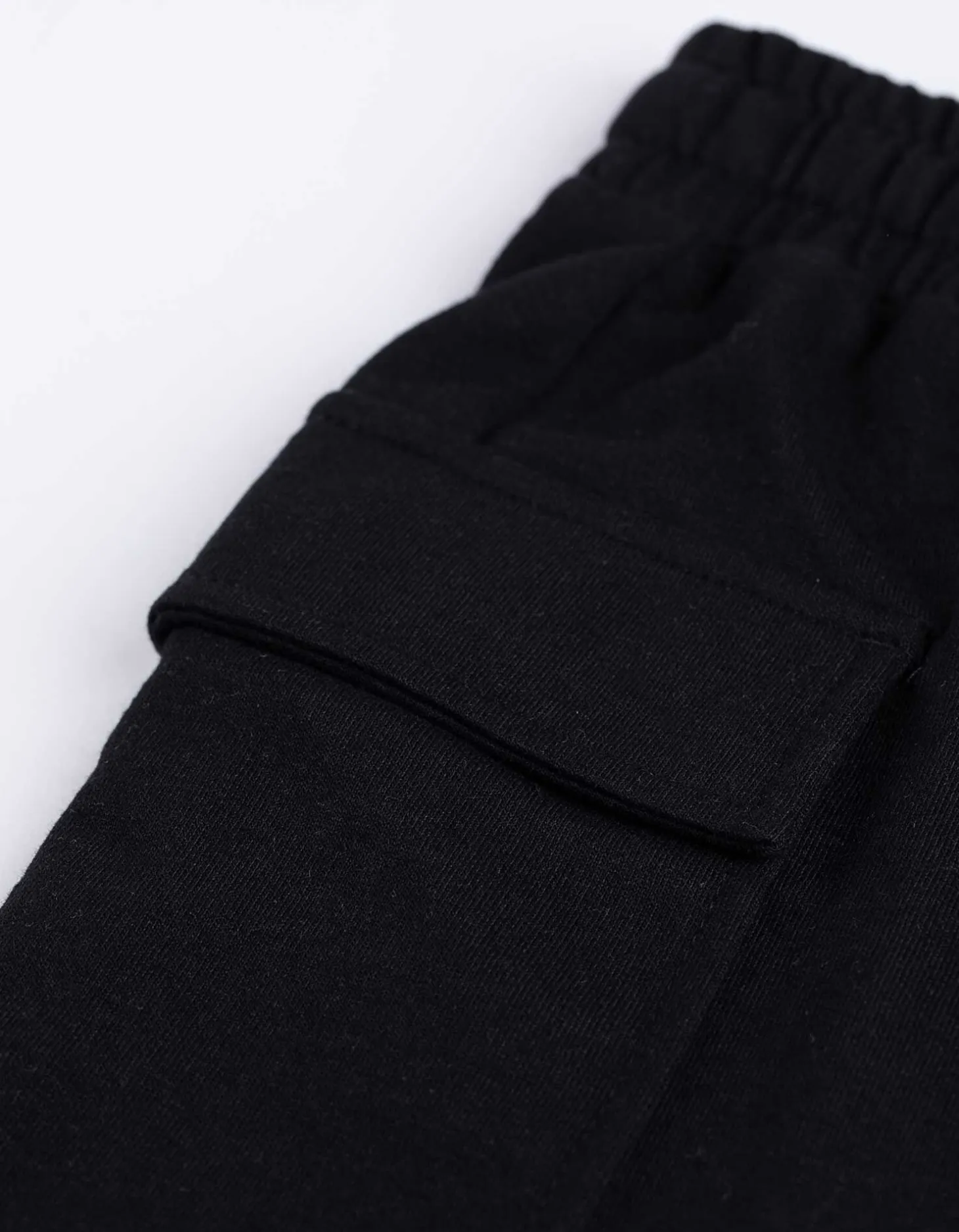Cargoshort - Sweatstof - zwart
