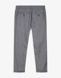 Chino - Linnenlook - donkerblauw