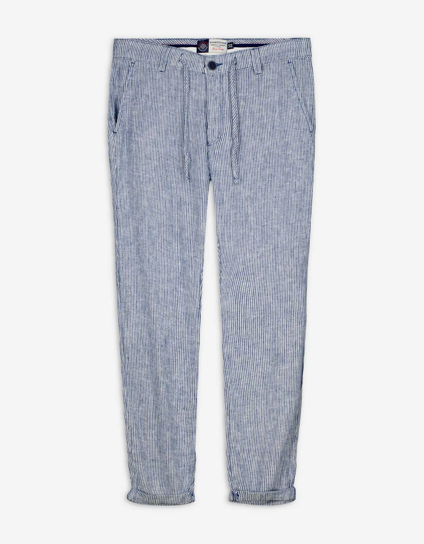 Chino - Linnenmix - donkerblauw