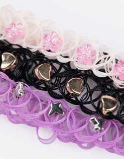 Choker - Set van 3 - zwart