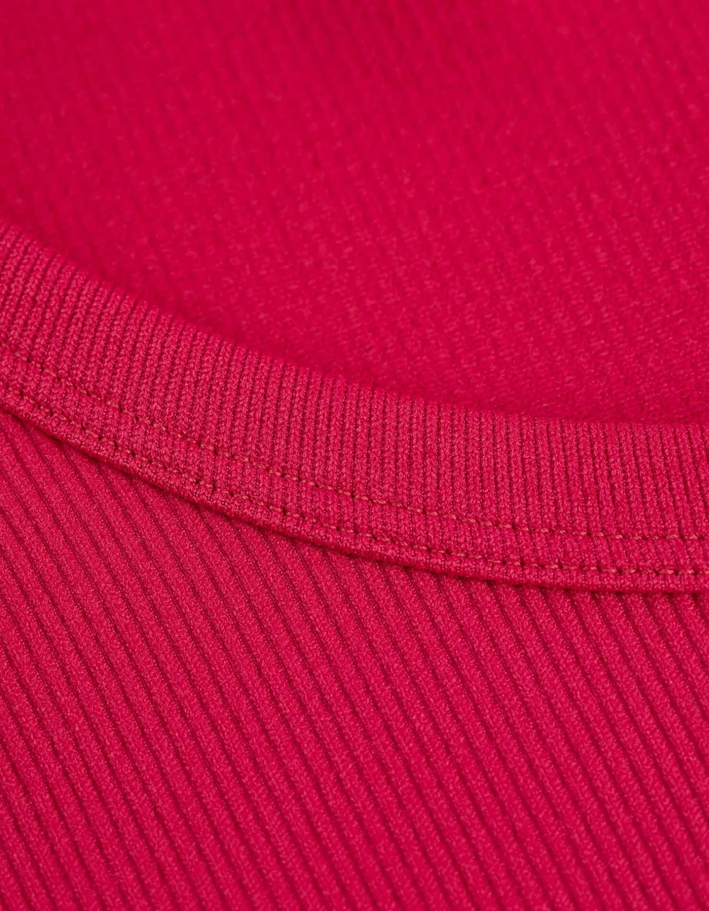 Cropped shirt - Geribde structuur - pink