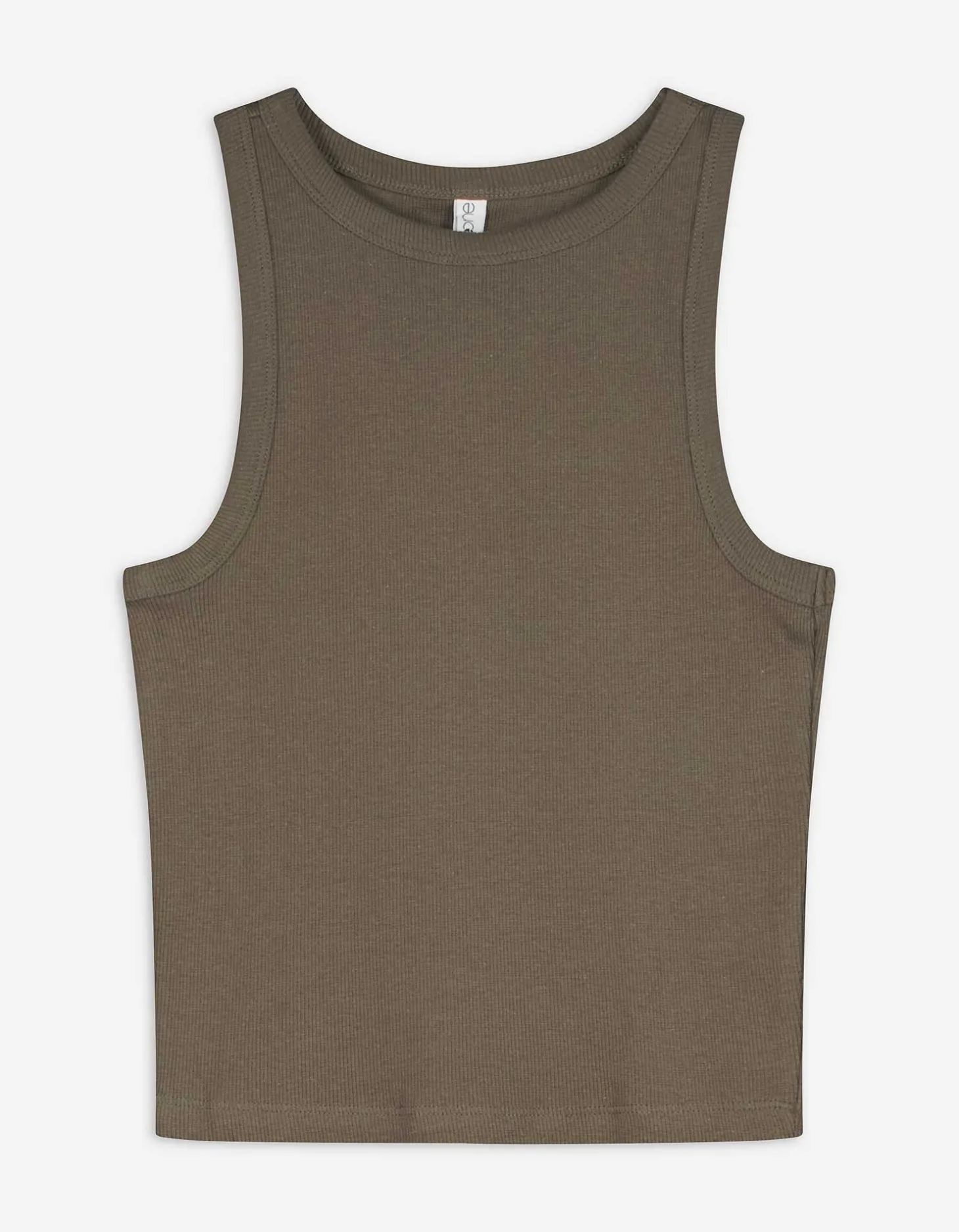 Cropped top - donkergroen