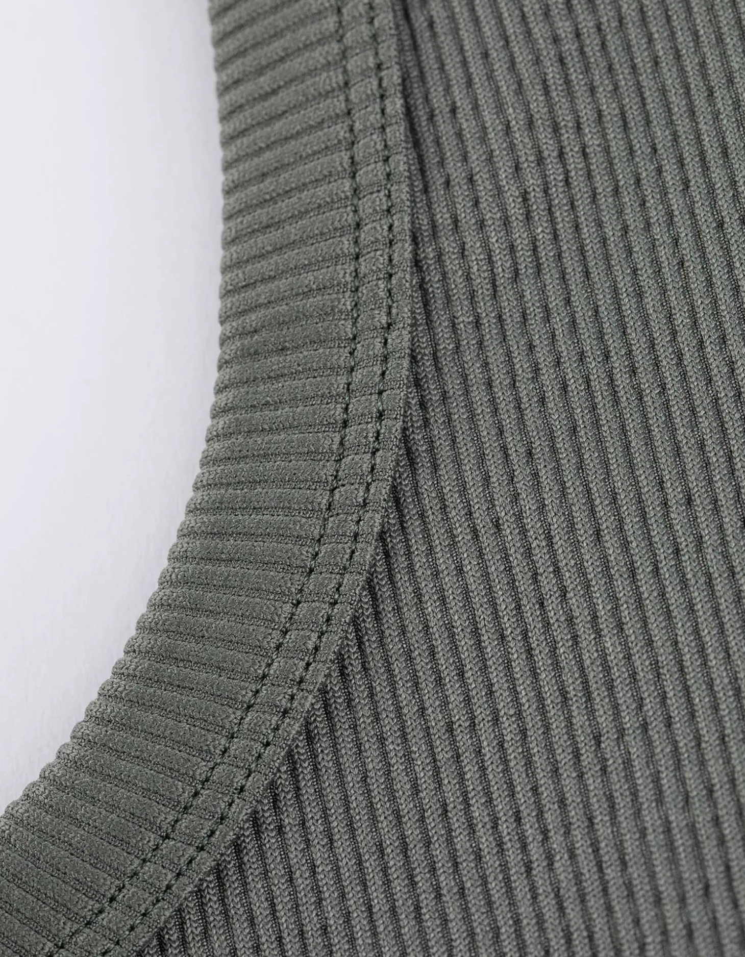 Cropped top - Naadloos - grijs