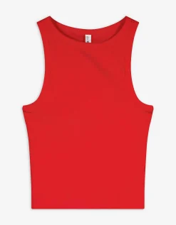 Cropped top - rood