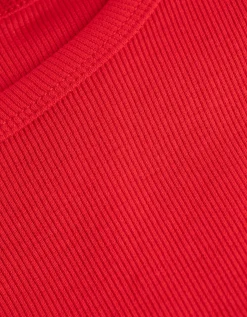 Cropped top - rood