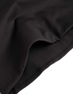 Cropped top - Zachte touch - zwart