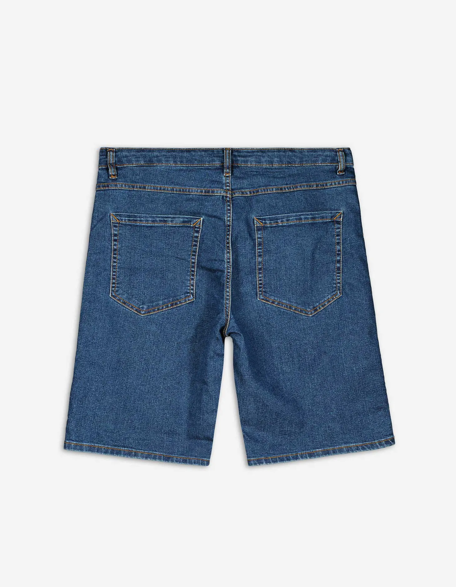 Denim short - donkerblauw