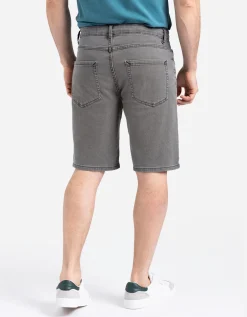 Denim short - grijs