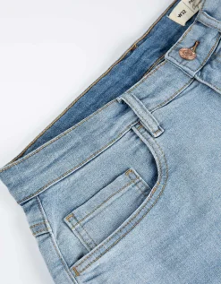 Denim short - lichtblauw
