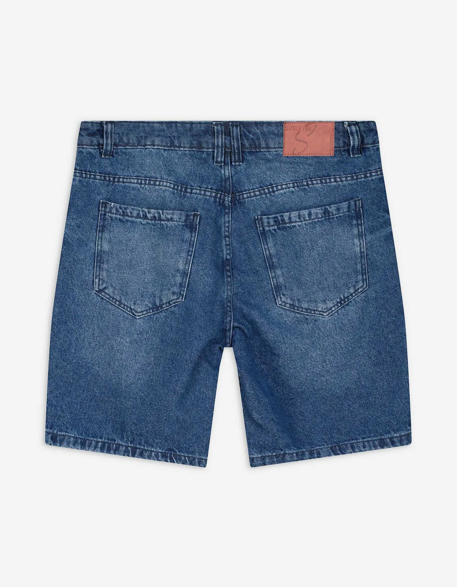 Denim short - Straight fit - blauw