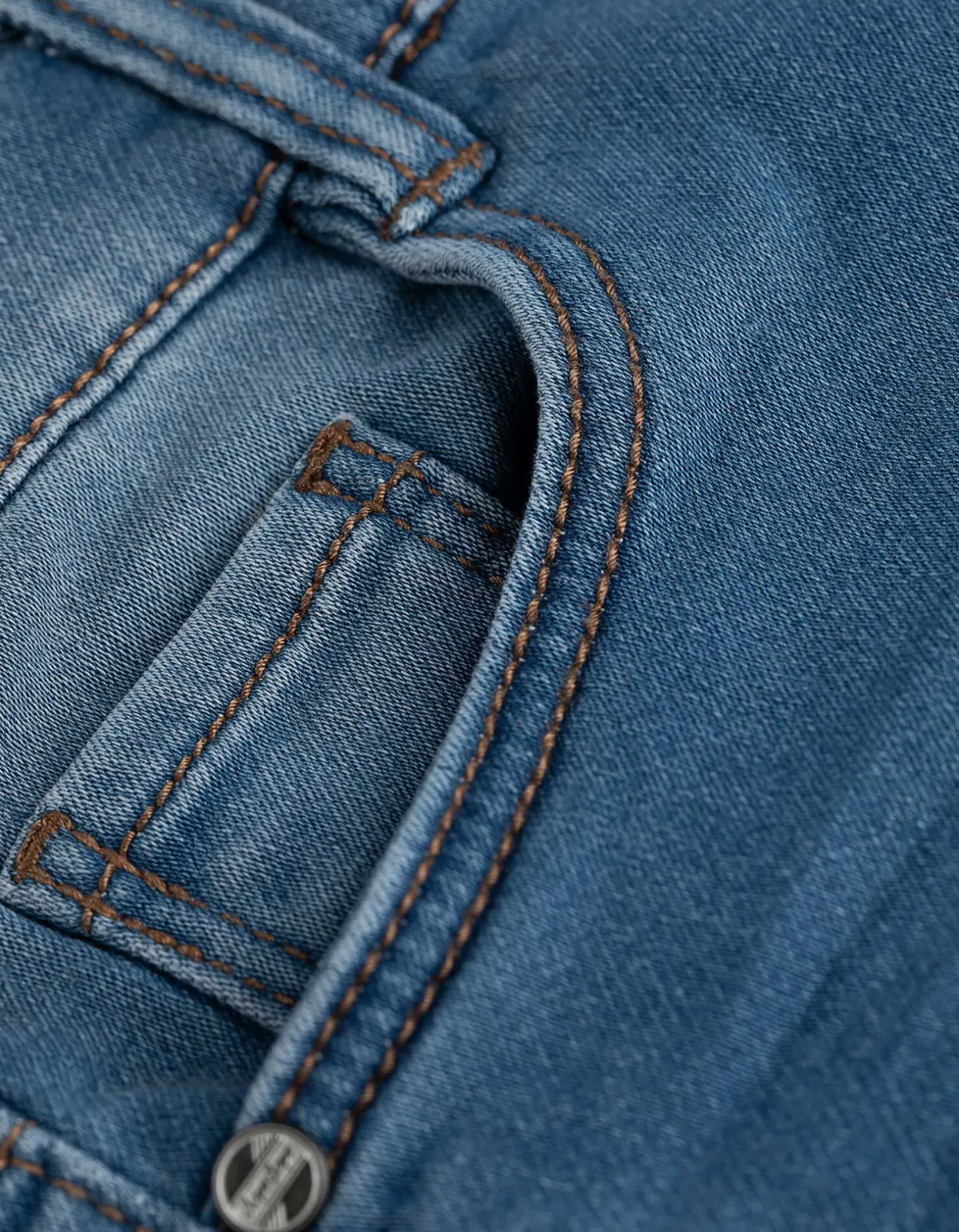 Denim short - Verstelbare zoom - lichtblauw