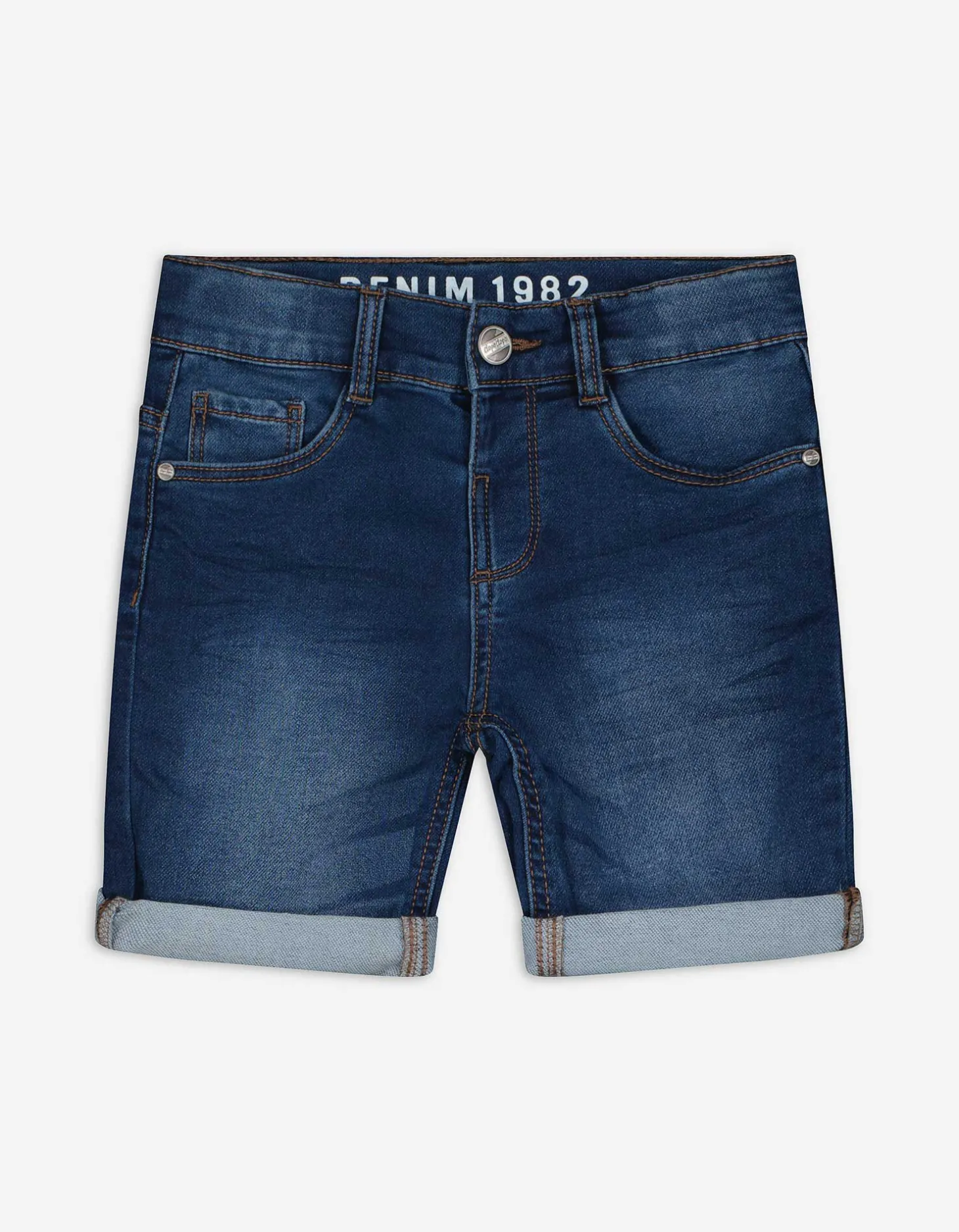Denim short - Verstelbare zoom - donkerblauw