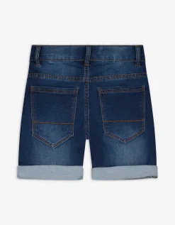 Denim short - Verstelbare zoom - donkerblauw