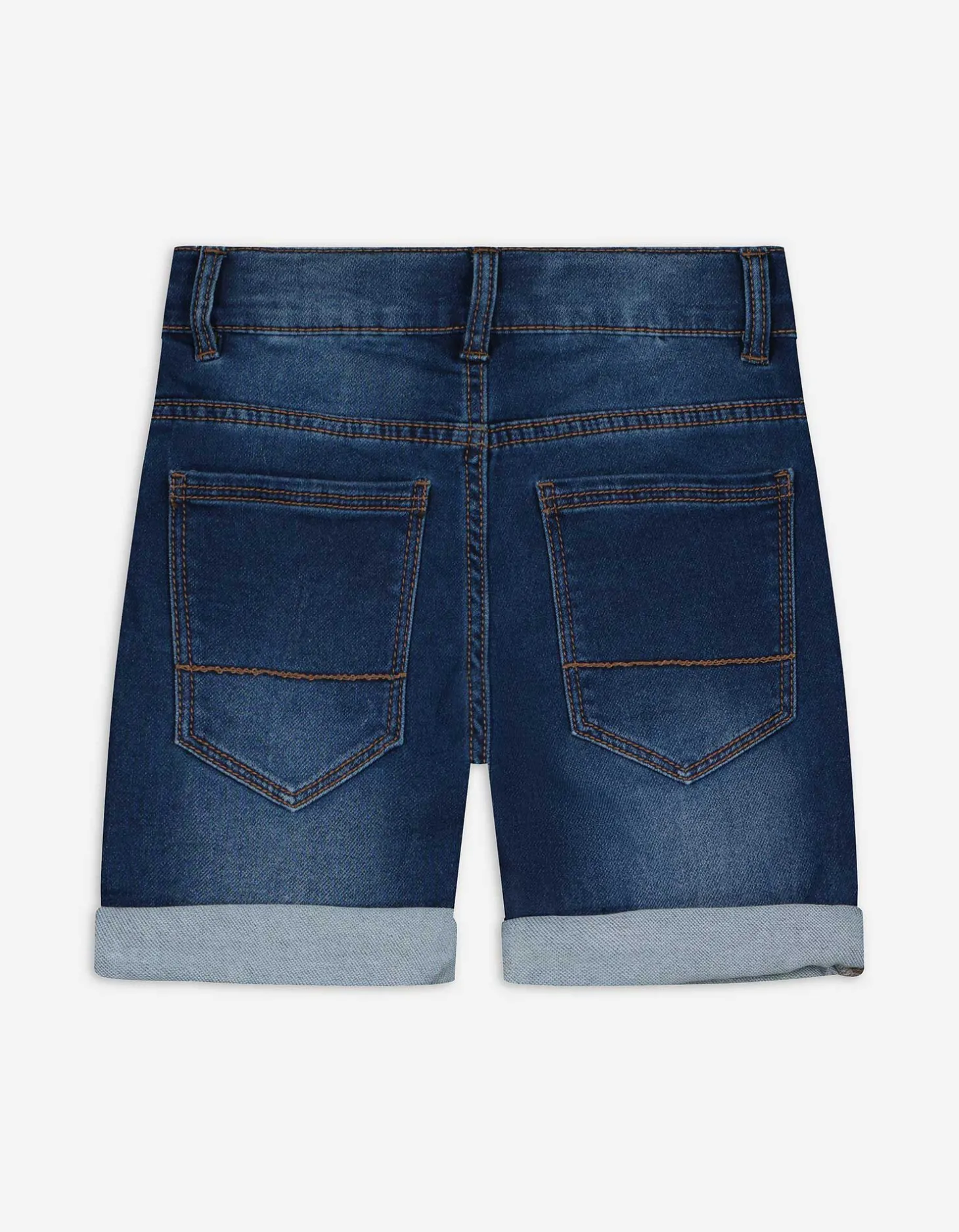 Denim short - Verstelbare zoom - donkerblauw