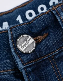 Denim short - Verstelbare zoom - donkerblauw
