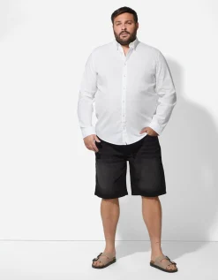 Denim short - zwart