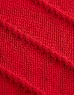 Gebreid overhemd - Breigoed - rood