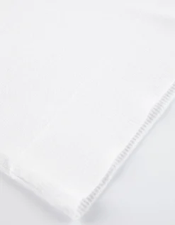 Gebreid overhemd - Viscosemix - wit