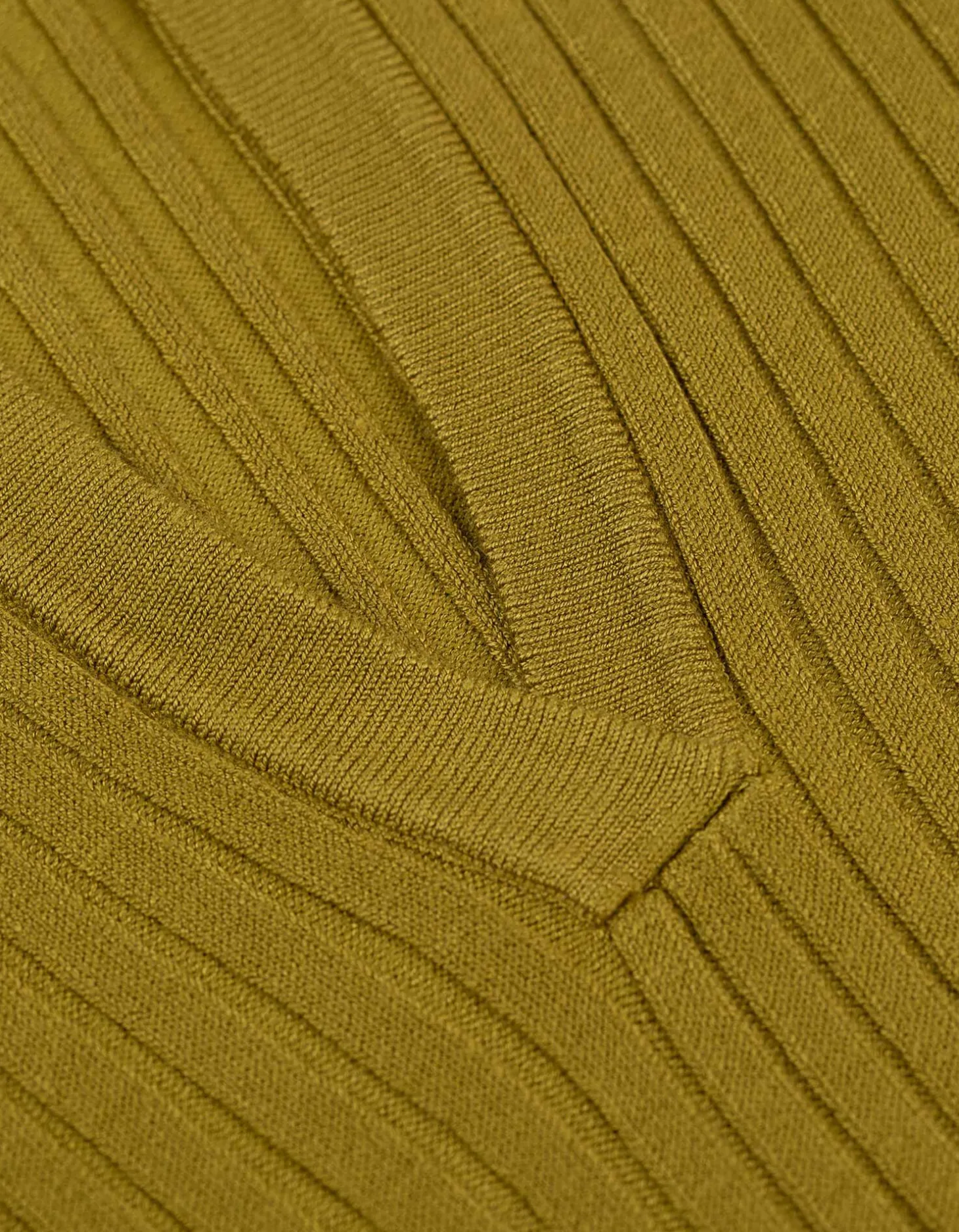 Gebreid overhemd - Viscosemix - groen