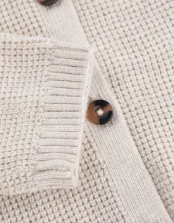 Gebreid vest - Katoen - beige