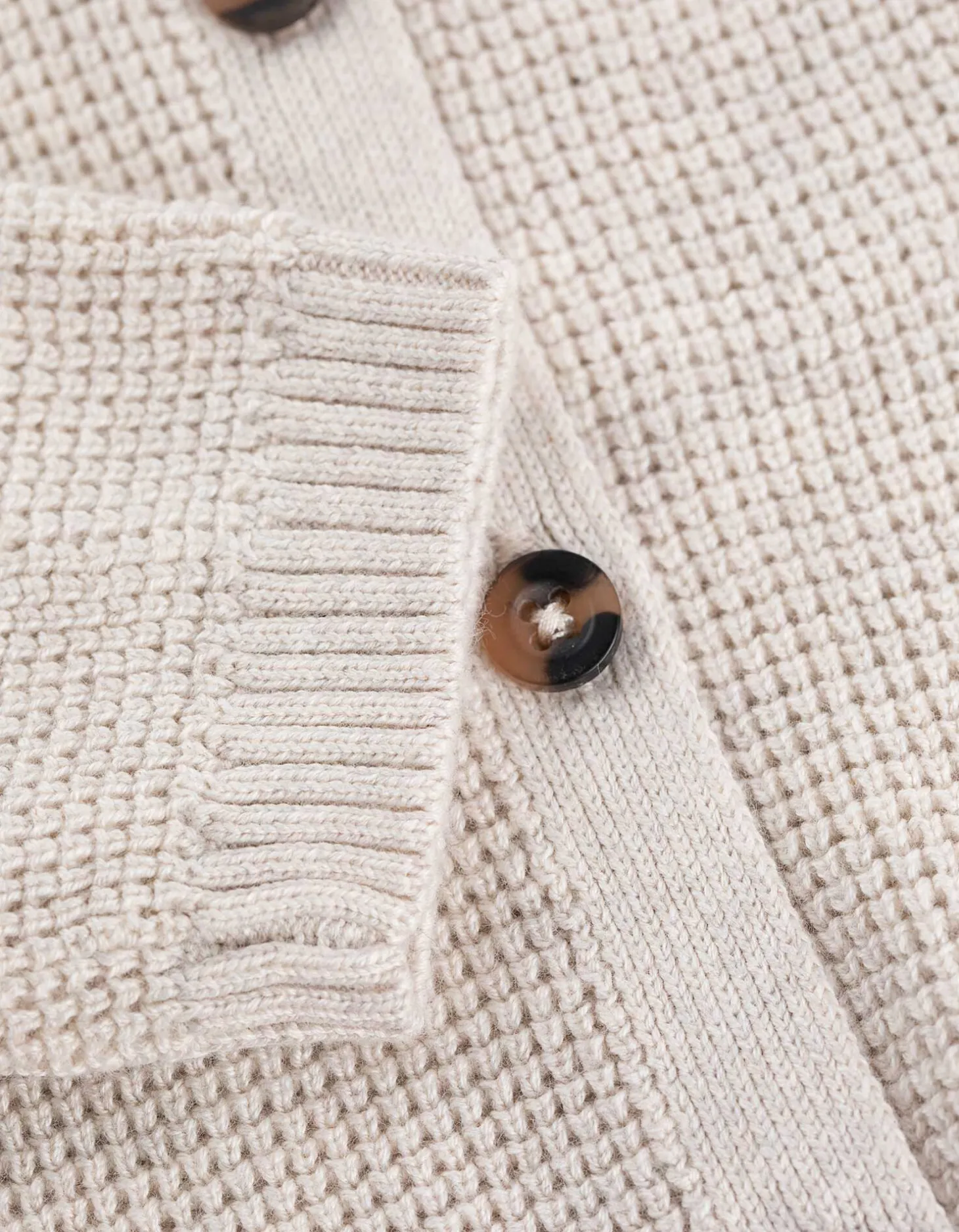 Gebreid vest - Katoen - beige