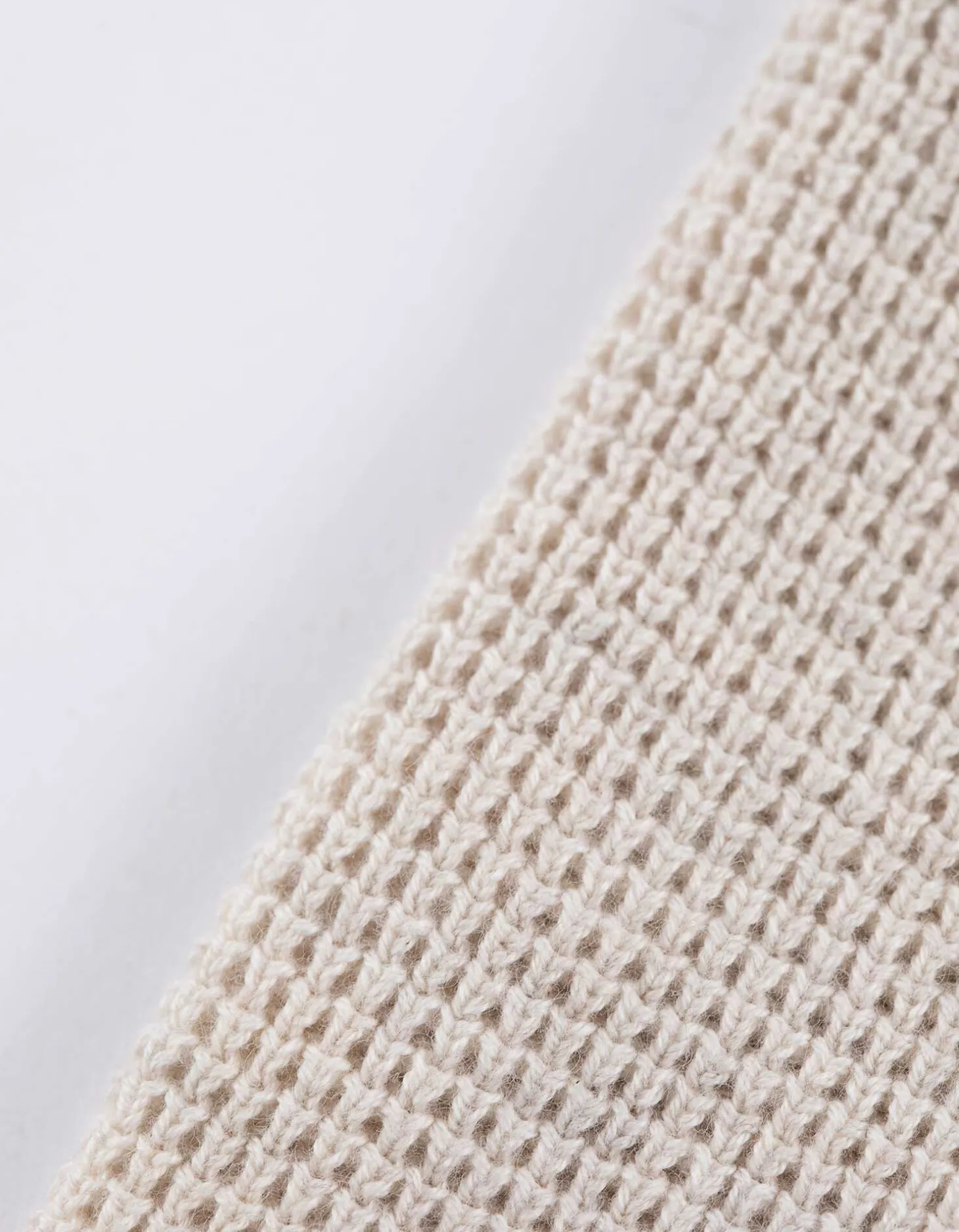 Gebreid vest - Katoen - beige