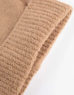 Gebreide muts - Omslag - beige