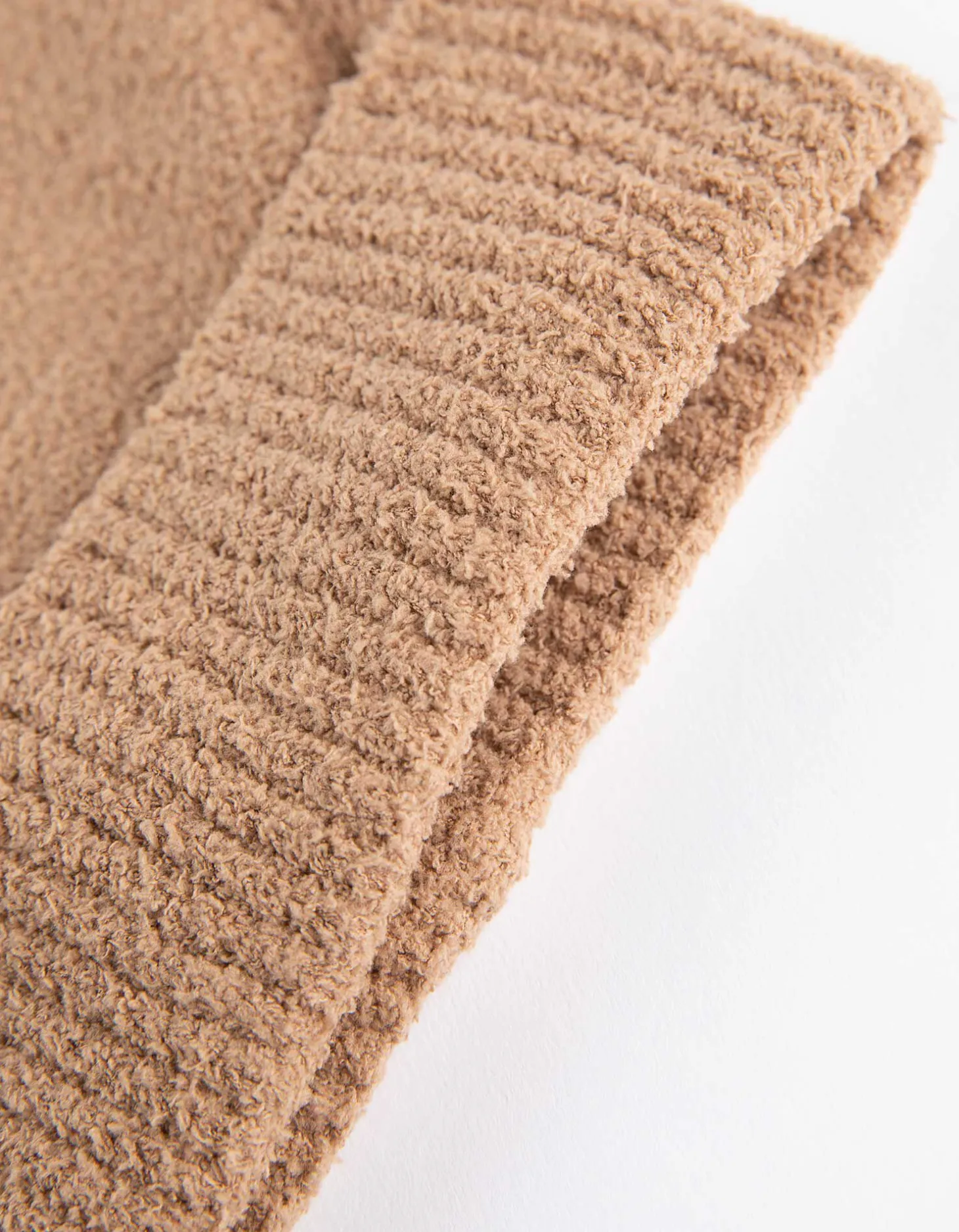 Gebreide muts - Omslag - beige