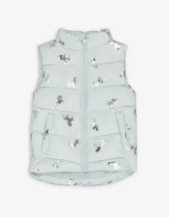 Gilet - Motief all-over - turkoois
