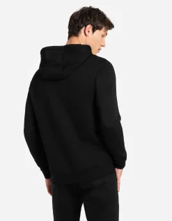 Hoodie - Capuchon met tunnelkoord - zwart