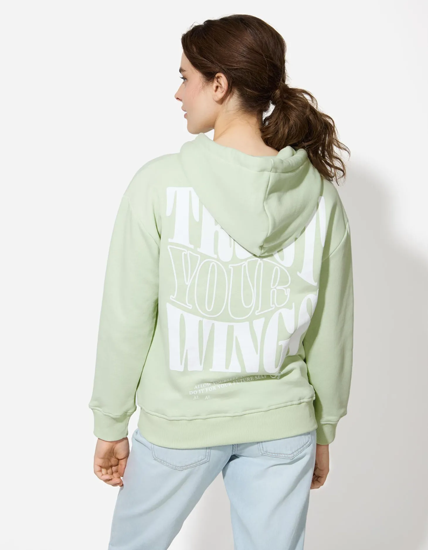 Hoodie - Kap - groen