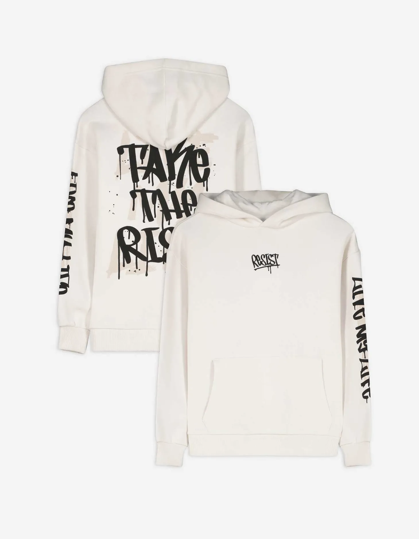 Hoodie - Oversized fit - wit